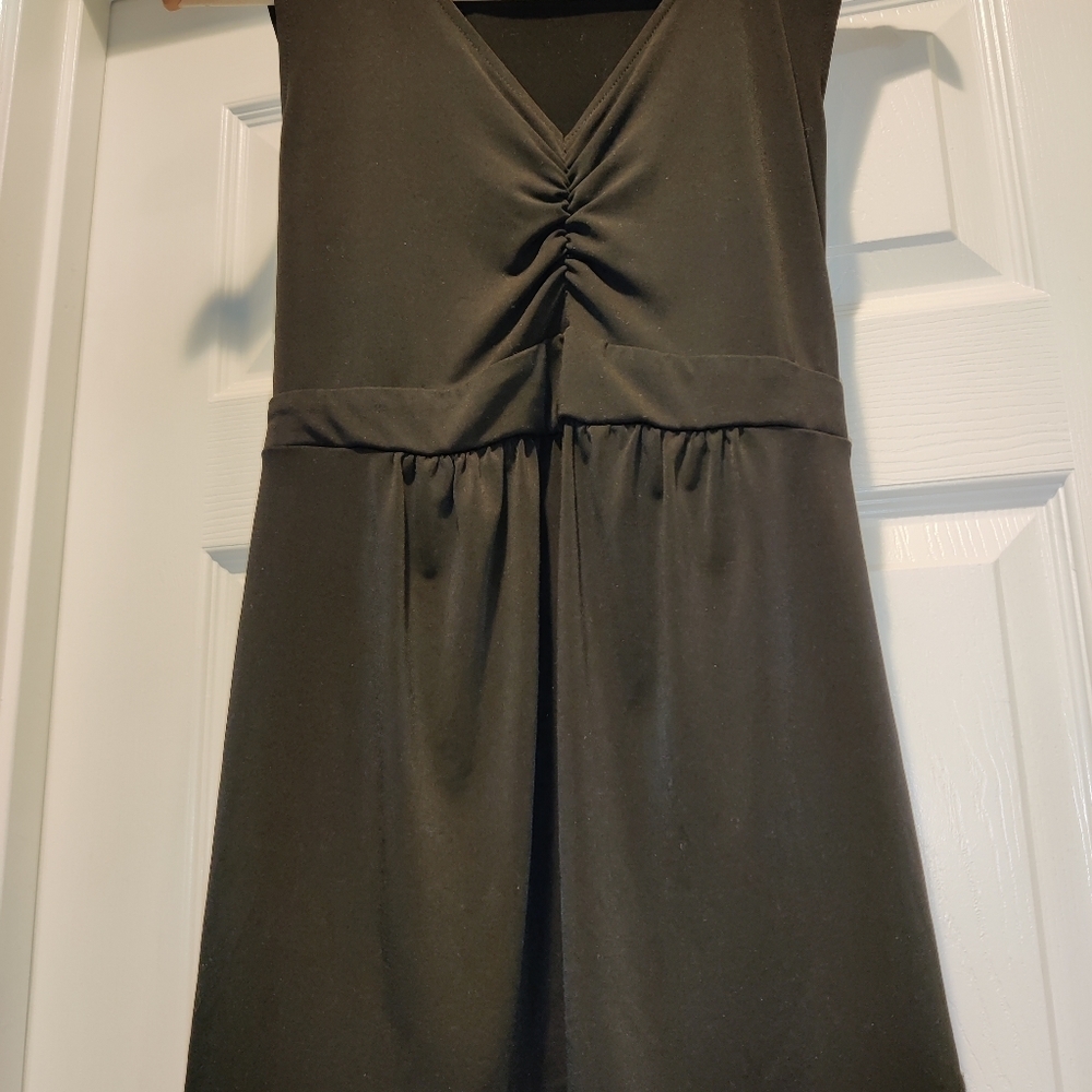 Black Sleeveless Maternity Top